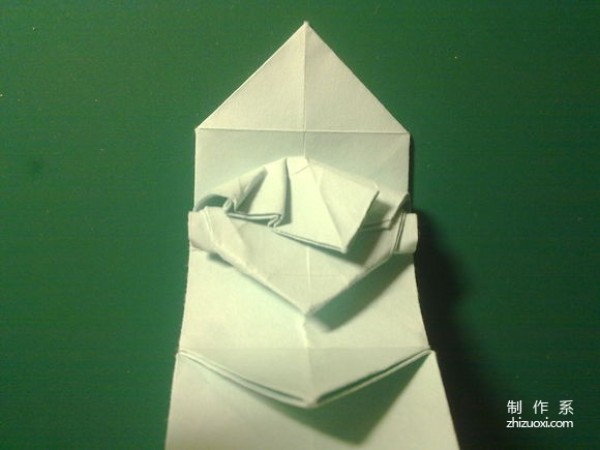 Cartoon three-dimensional cute version of Hatsunes handmade origami tutorial with detailed explanation of origami pictures