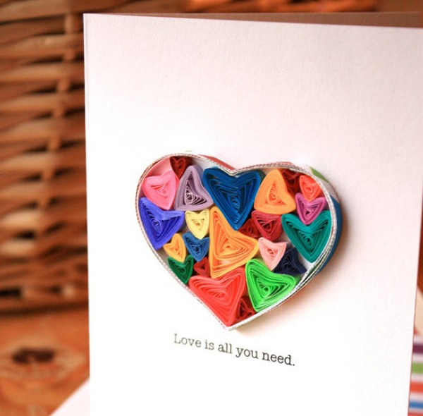 DIY handmade paper crafts to create creative and beautiful quilled paper cards