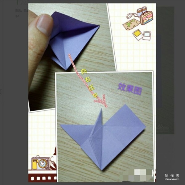 Creative paper cranes and hearts DIY handmade origami method of paper cranes