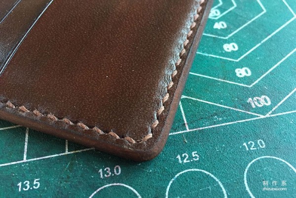 Vegetable tanned leather edge banding tips