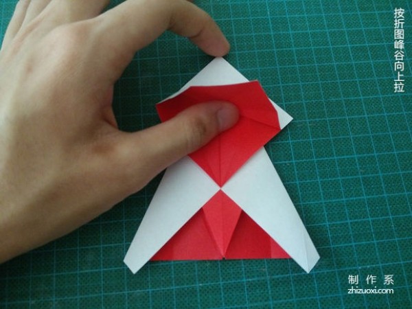 Simple Christmas Crane Origami Illustration Complete Tutorial