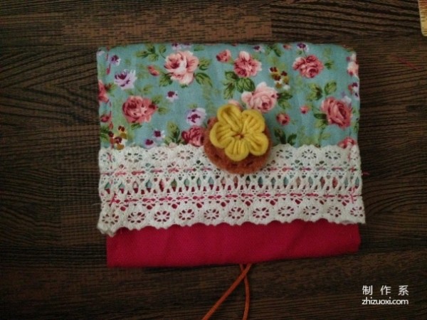 Handmade cloth making tutorial, handmade patchwork making Japanese-style private storage bag for girls