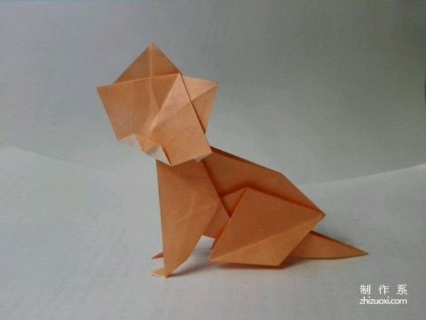 Illustrated tutorial to teach you how to fold a big-faced cat origami