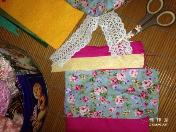 Handmade cloth making tutorial, handmade patchwork making Japanese-style private storage bag for girls