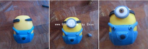 Pottery finger art creative handmade ultra-light clay cute minion production illustration