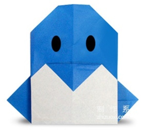 Origami tutorial for cute little penguin