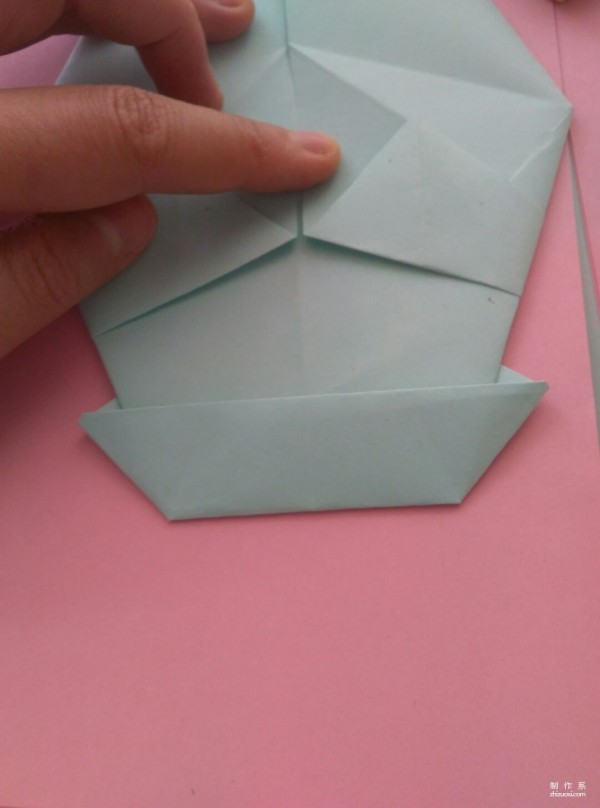 Simple DIY origami method for cute hippopotamus