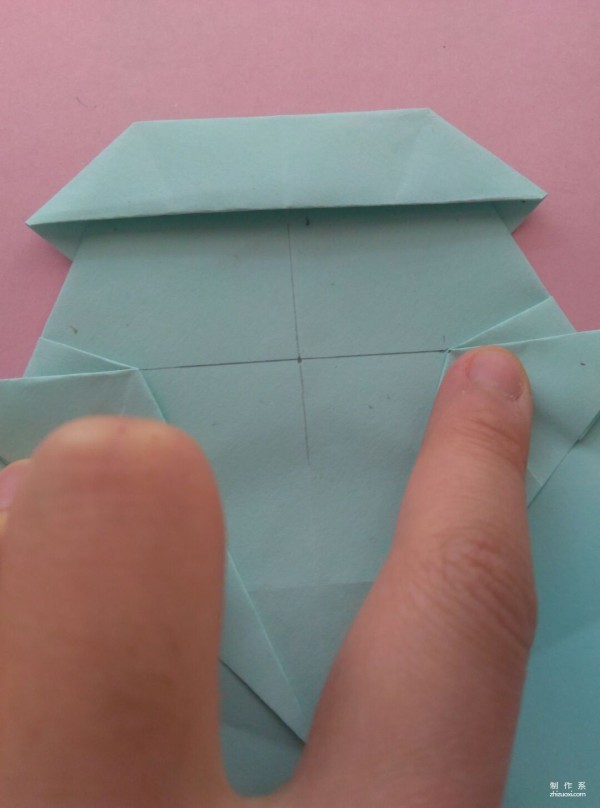 Simple DIY origami method for cute hippopotamus