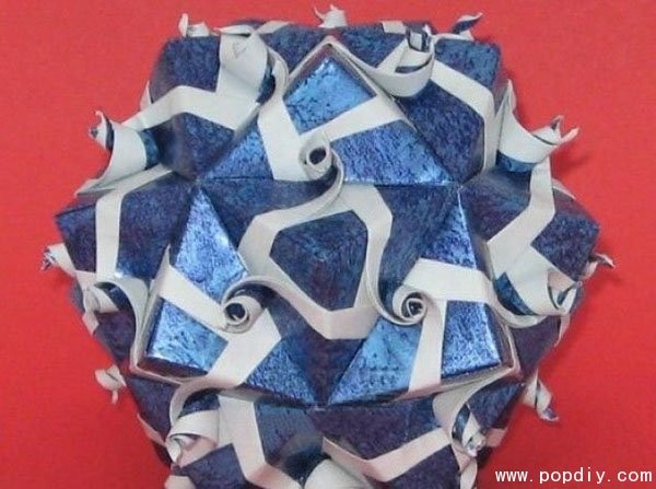 DIY creative handmade origami to make beautiful flower balls