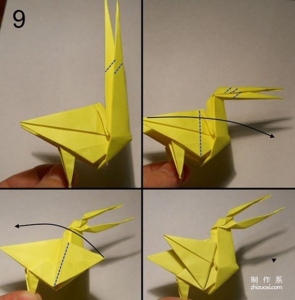 Complete tutorial on how to make origami pelican birds