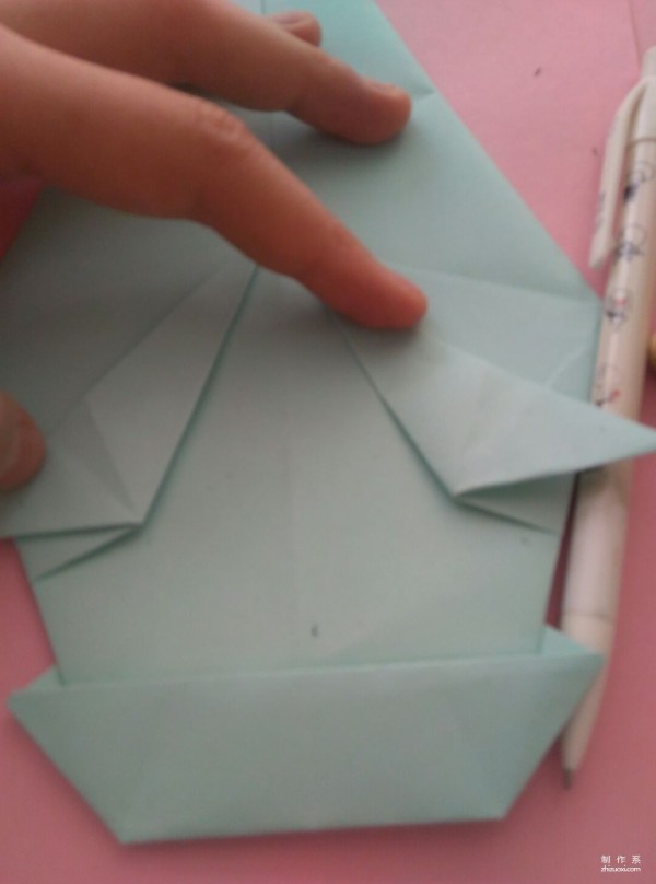 Simple DIY origami method for cute hippopotamus