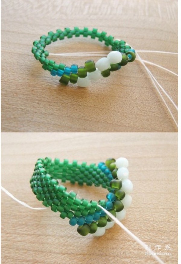 DIY tutorial for making delicate beaded rings