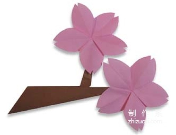 How to make origami cherry blossoms