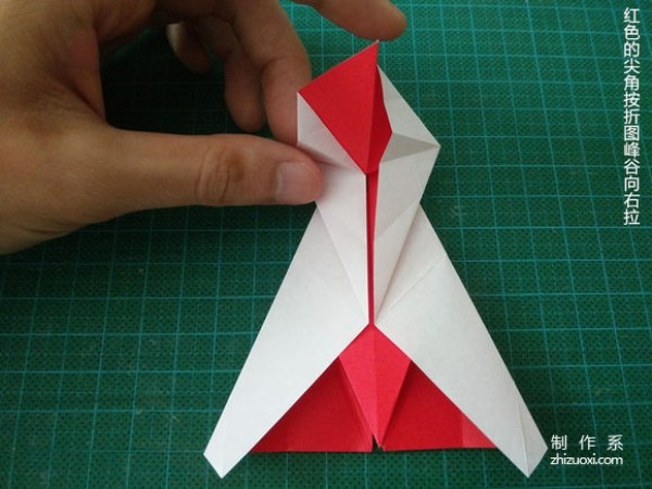 Simple Christmas Crane Origami Illustration Complete Tutorial