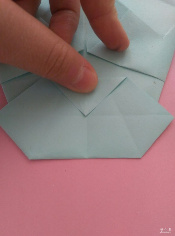 Simple DIY origami method for cute hippopotamus