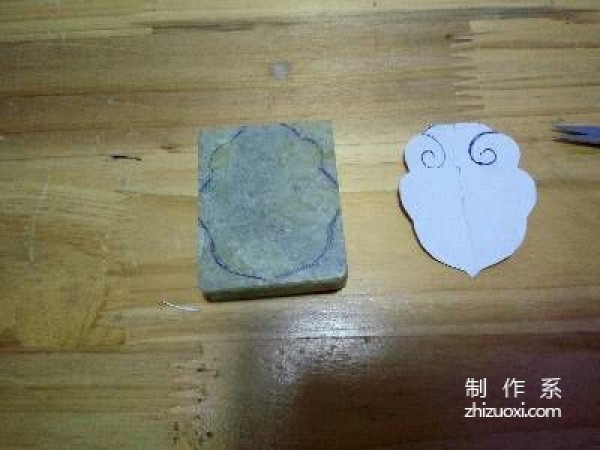 How to make stone Ruyi moiré pen lick DIY carving