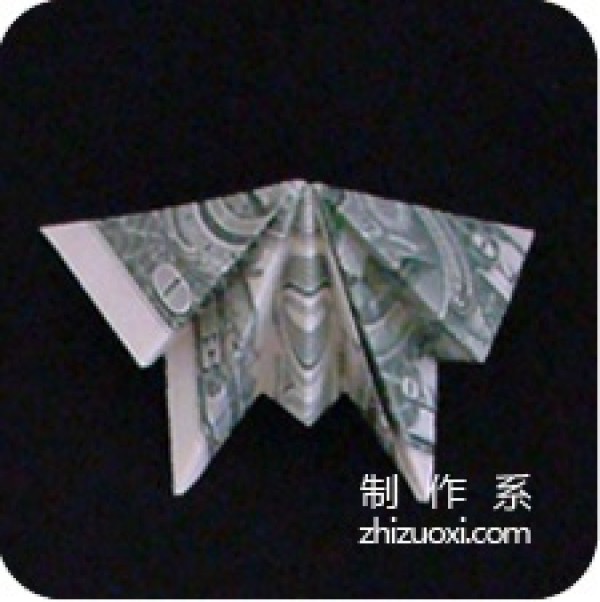 Illustrated tutorial for using dollar origami butterflies