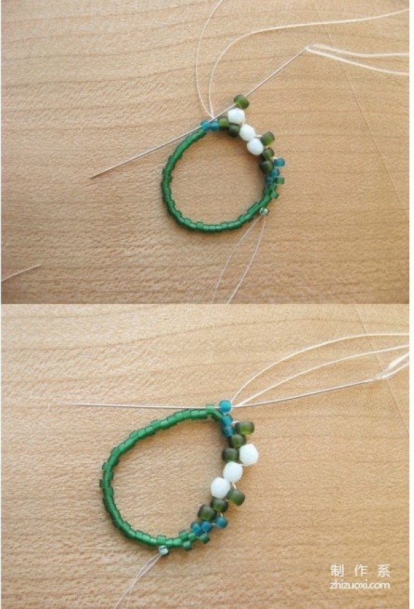 DIY tutorial for making delicate beaded rings