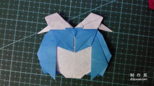 Michelle Fung short-hair girl avatar origami picture step-by-step tutorial