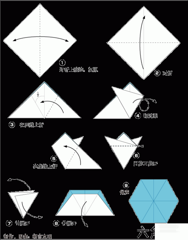 How to make origami hexagons