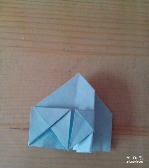 Illustrated tutorial on how to make origami Lei Feng Tower as a child