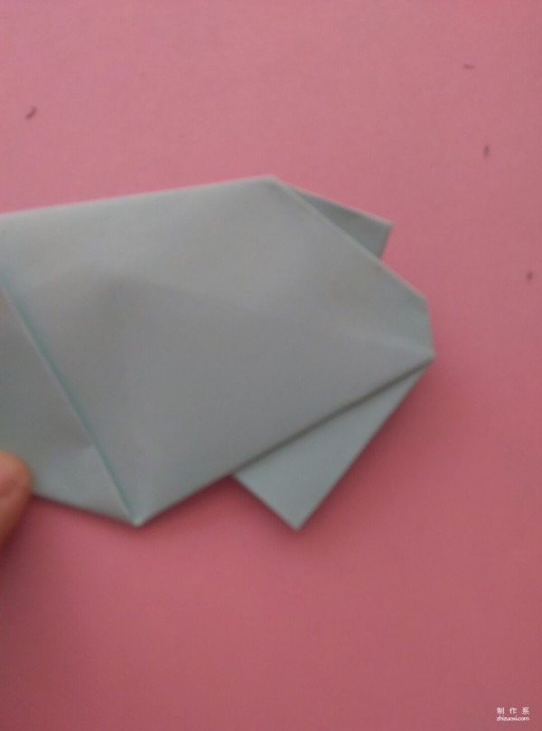 Simple DIY origami method for cute hippopotamus