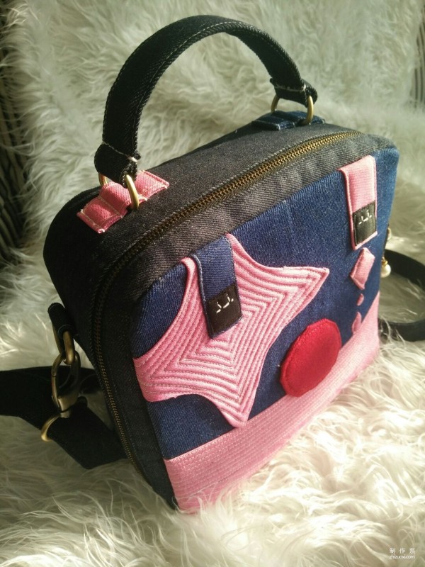 Handmade fabric bag making, teach you how to make a super cool and practical women’s clown bag