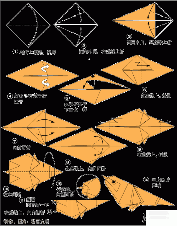 How to make origami birds and sparrows