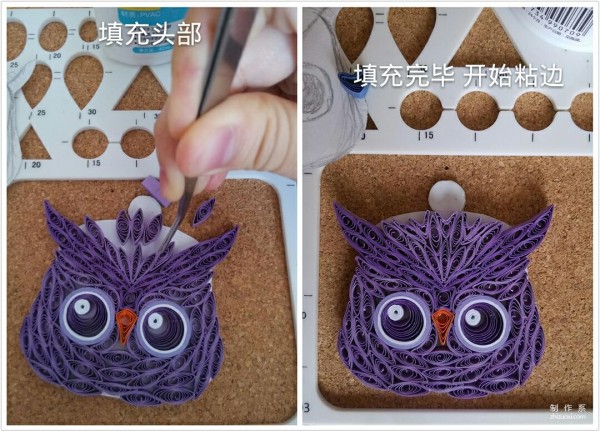 How to make cute eye-rolling little owl handmade paper rolls