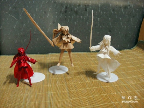 Detailed explanation of origami pictures of origami red-haired Shakugan Shana anime cartoon anime characters