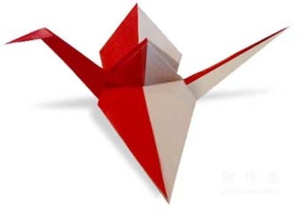 DIY simple origami tutorial: origami method of red and white paper cranes