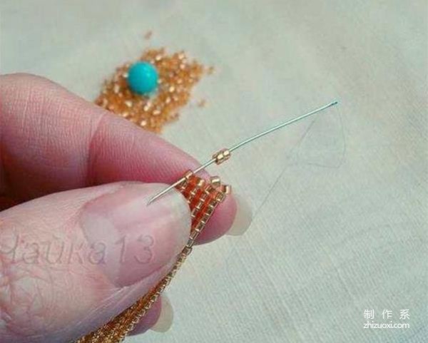 How to make a beautiful gemstone ring with handmade beads