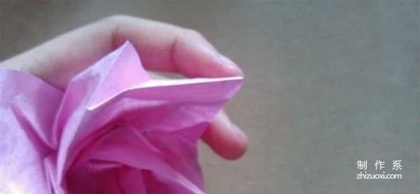 How to fold Hirundine paper rose, H.r rose handmade origami illustrated tutorial