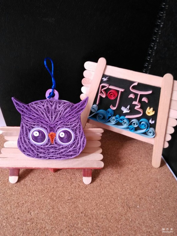 How to make cute eye-rolling little owl handmade paper rolls