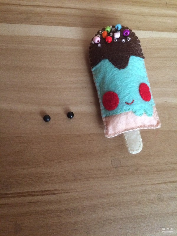 Fabric hand-making tutorial, hand-made patchwork method of non-woven ice cream (ice cream)