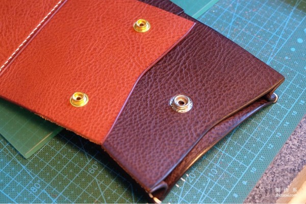 Mbox textured soft vegetable tanned single/double buckle multi-functional organ card bag production