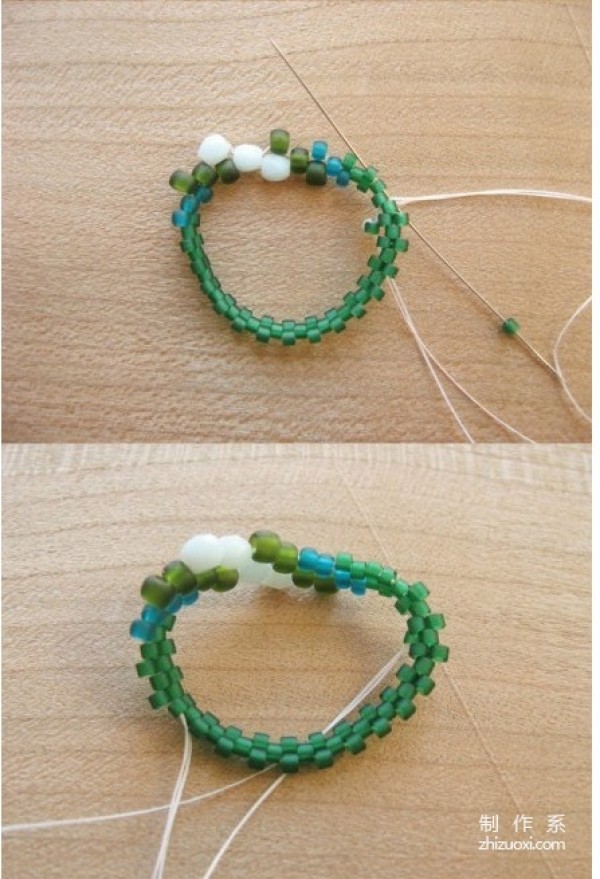 DIY tutorial for making delicate beaded rings