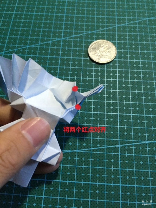 Real-life tutorial on origami Chirulian with complex origami cartoon characters