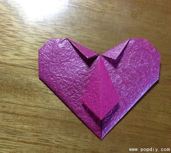 DIY creative handmade paper crafts to make beautiful origami hearts