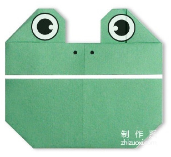 How to make origami frog face tutorial