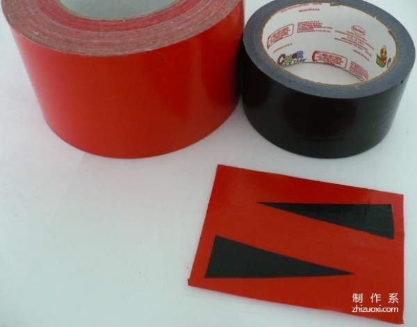 Illustration of how to make DIY creative bracelets using colored insulating tape