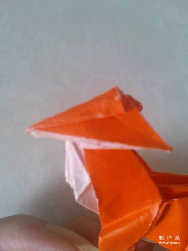 Real-life illustrated tutorial on how to make fox origami