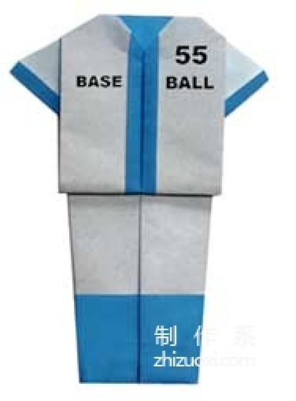 Origami Clothing Baseball Uniform Origami Method