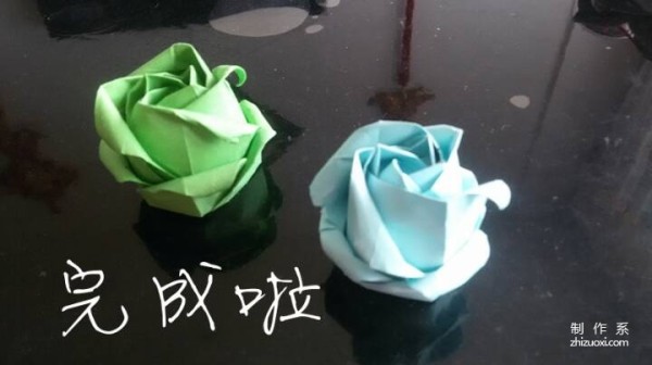 Simple and beautiful 12-petal rose DIY handmade origami method