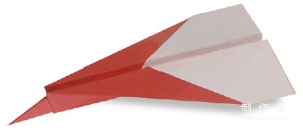 Simple origami method for children to fold a jet airplane