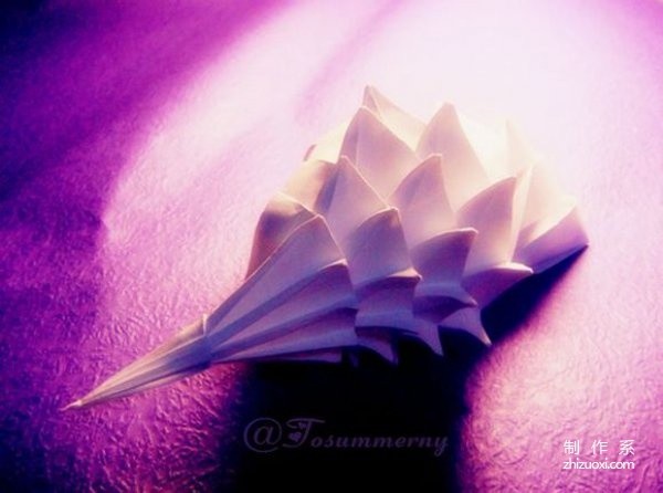 How to fold conch? Super detailed photo tutorial of conch origami.