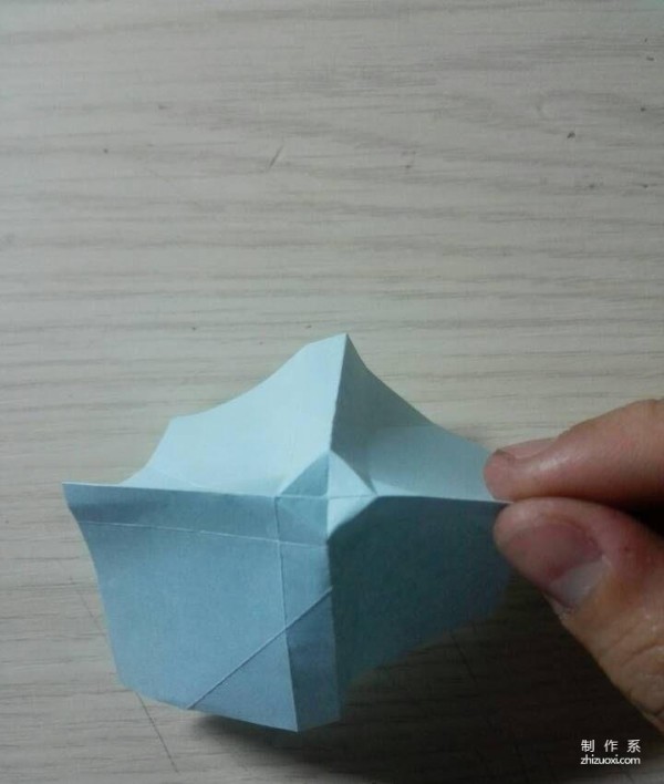 How to fold a wine glass rose, simple origami method of a wine glass rose