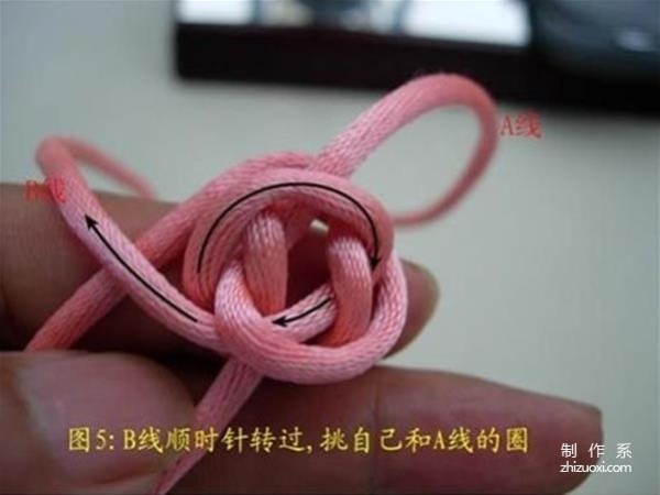 Illustrated tutorial on how to tie the bud knot