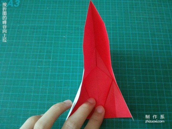 Simple Christmas Crane Origami Illustration Complete Tutorial