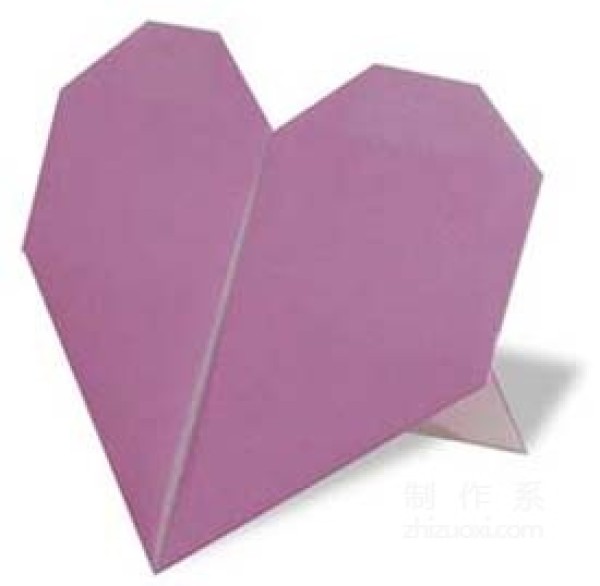 How to make heart-shaped origami with love